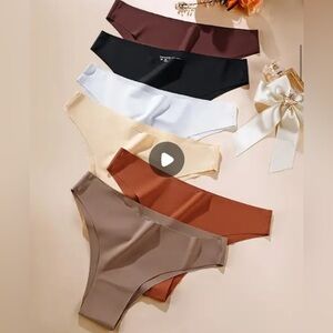 Hautesales Seamless Thong Panty Set of 6 No Show Breathable Sz L NWT